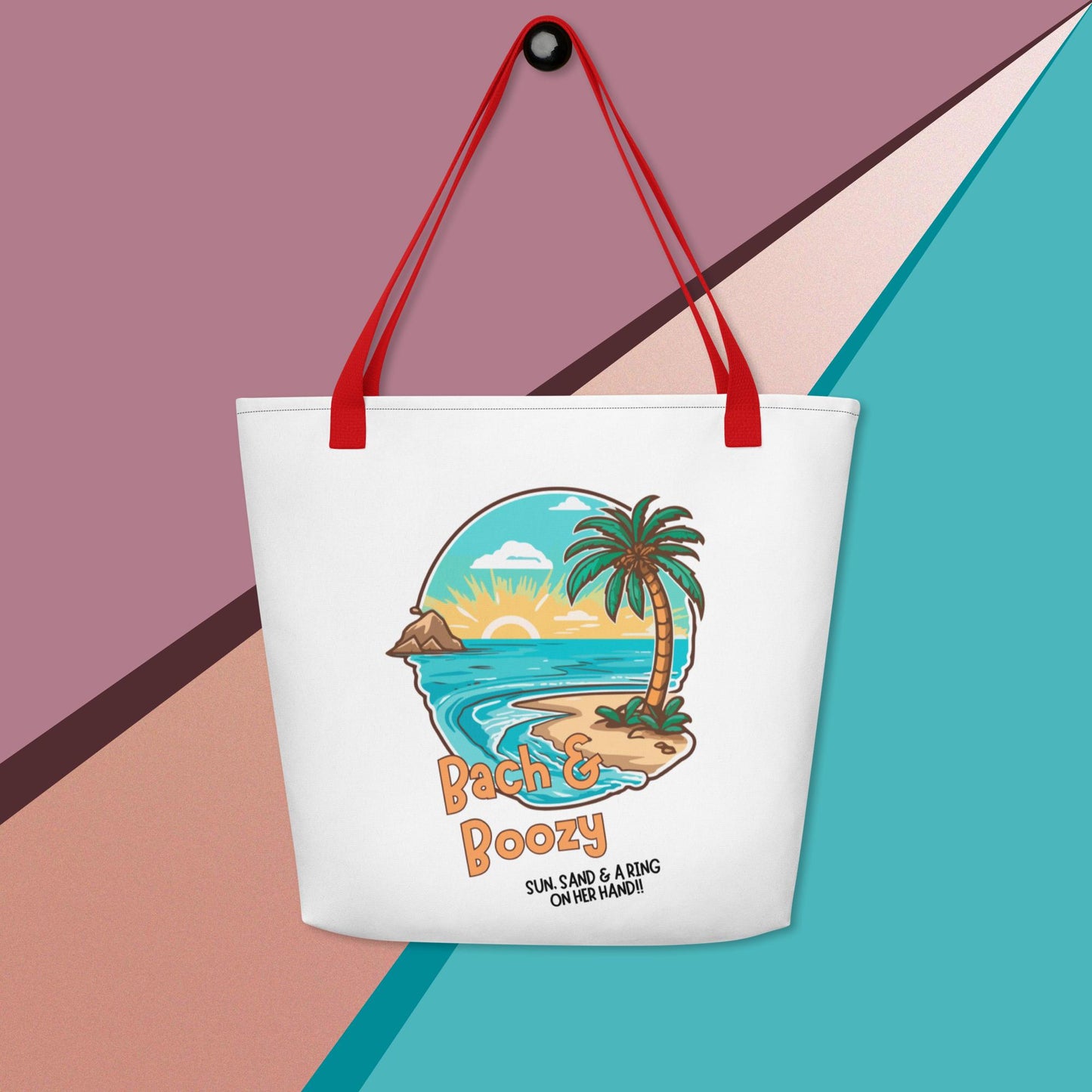 Bach & Boozy Bridesmaids Large Tote Bag