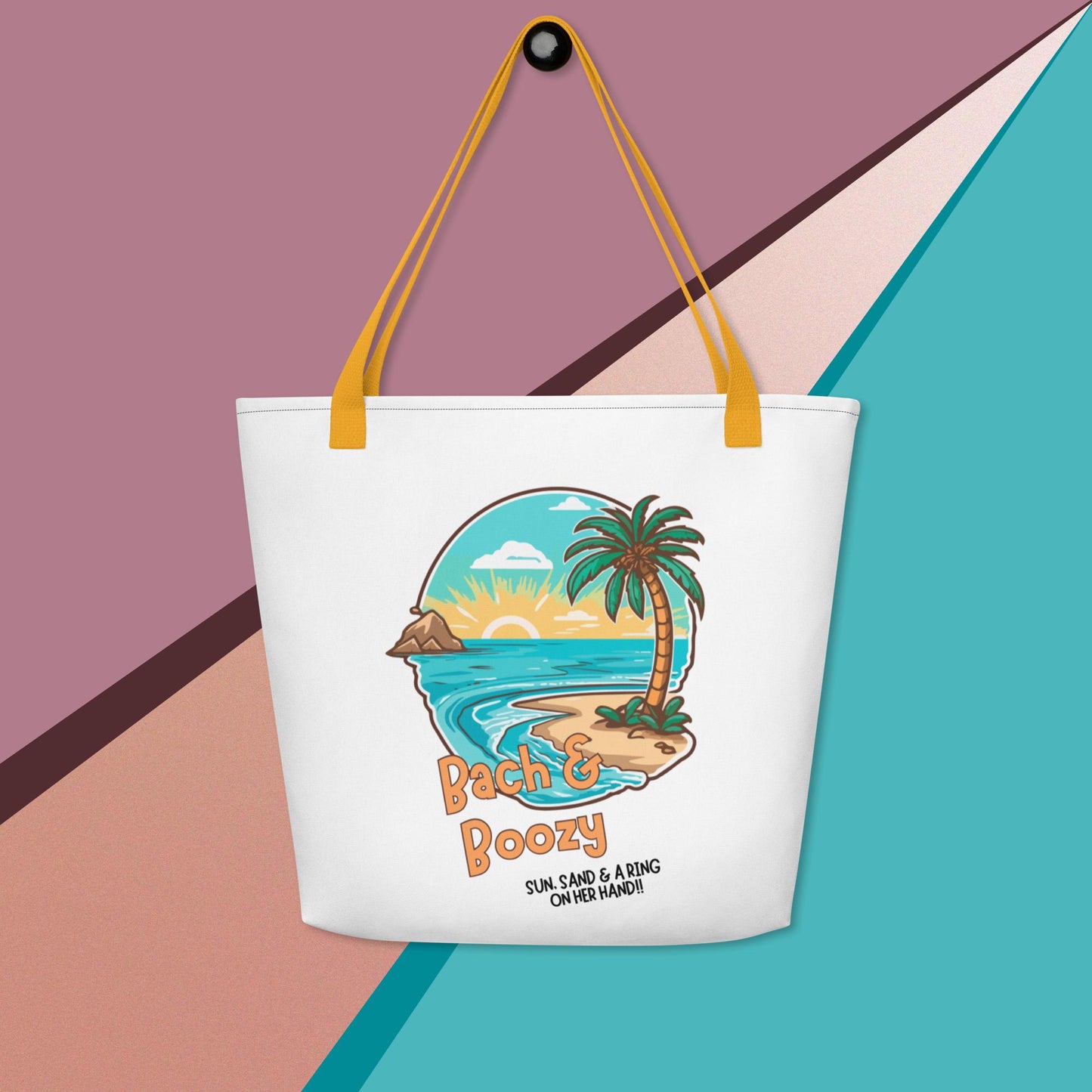 Bach & Boozy Bridesmaids Large Tote Bag