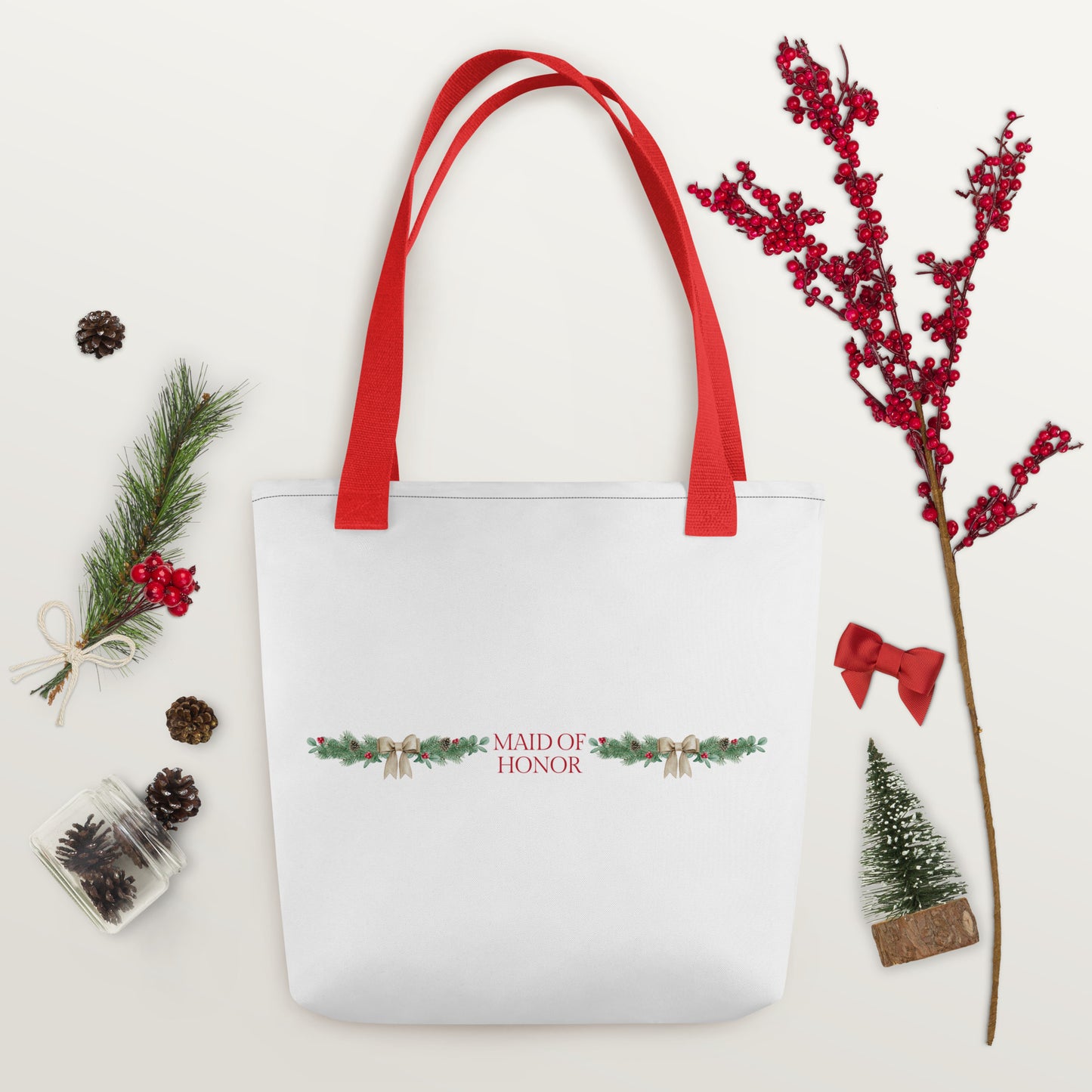 Maid of Honor Tote bag - Christmas
