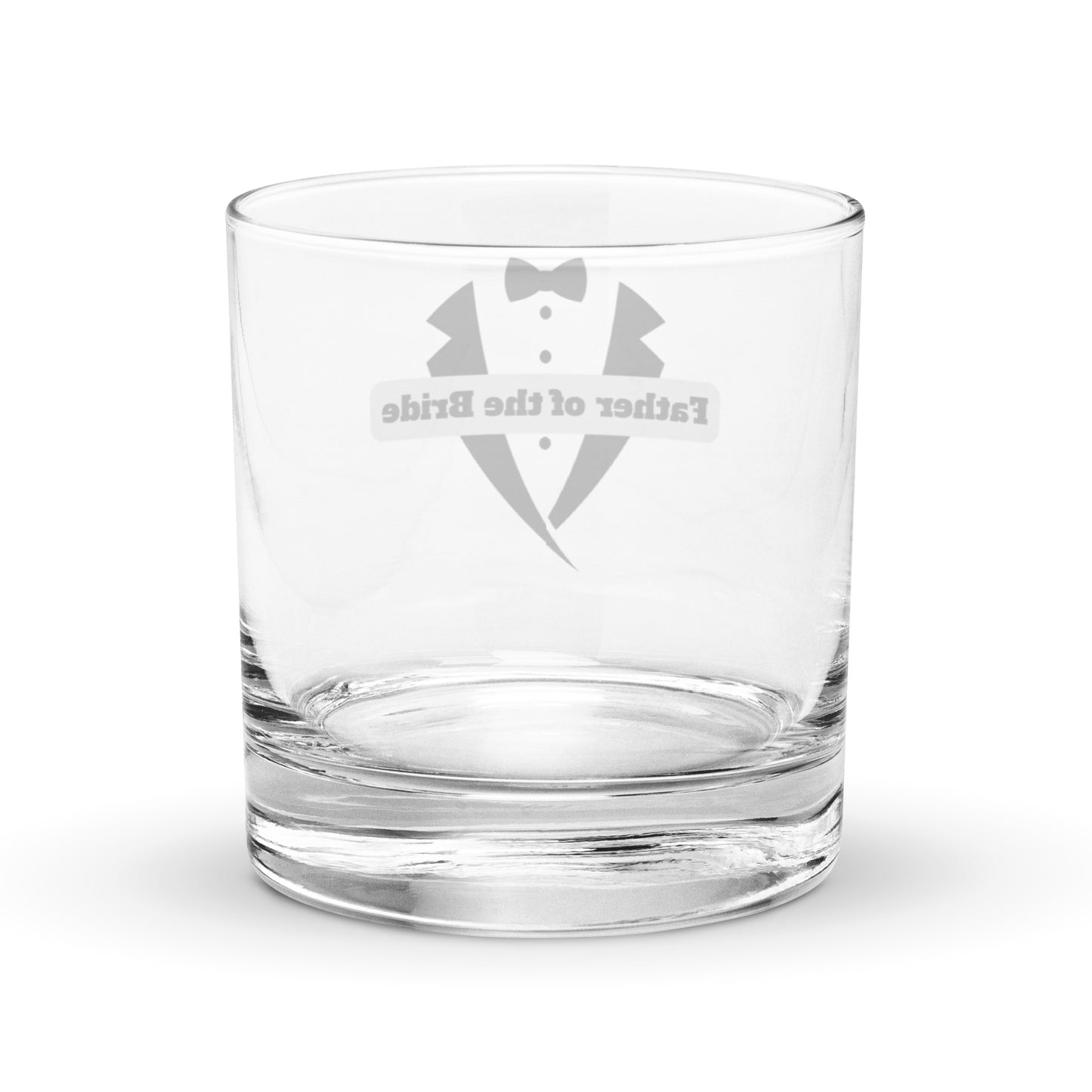 Father of the Bride Rocks glass