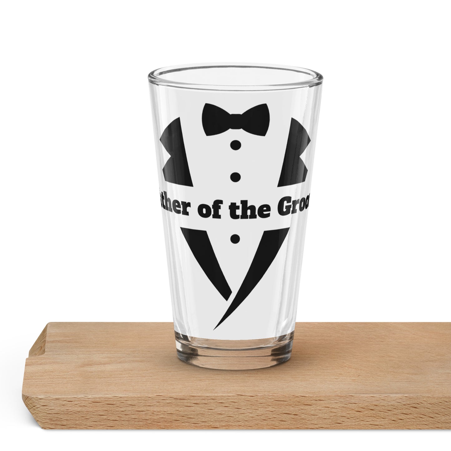 Father of the Groom Shaker pint glass
