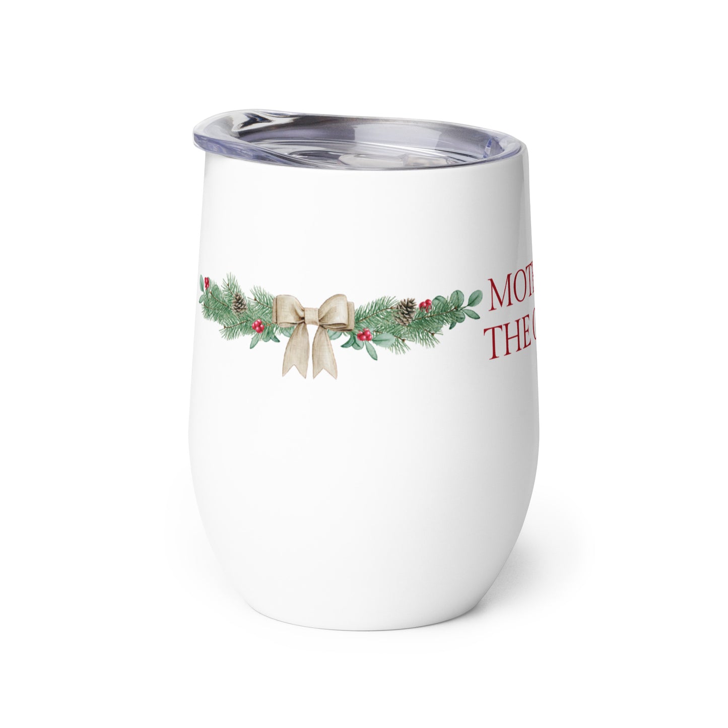 Mother of the Groom Wine tumbler - Christmas