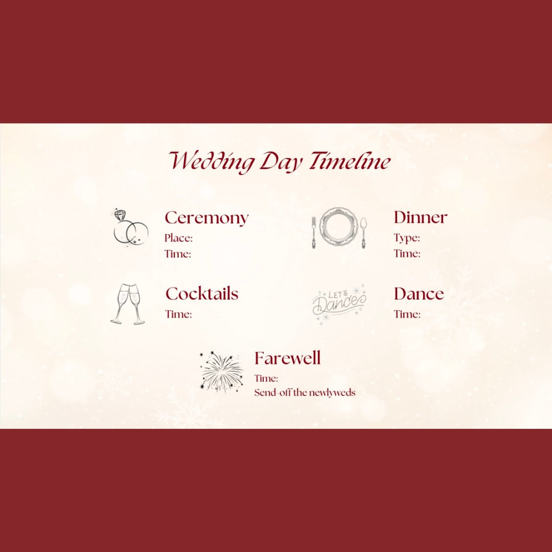 Christmas DIY Wedding Website