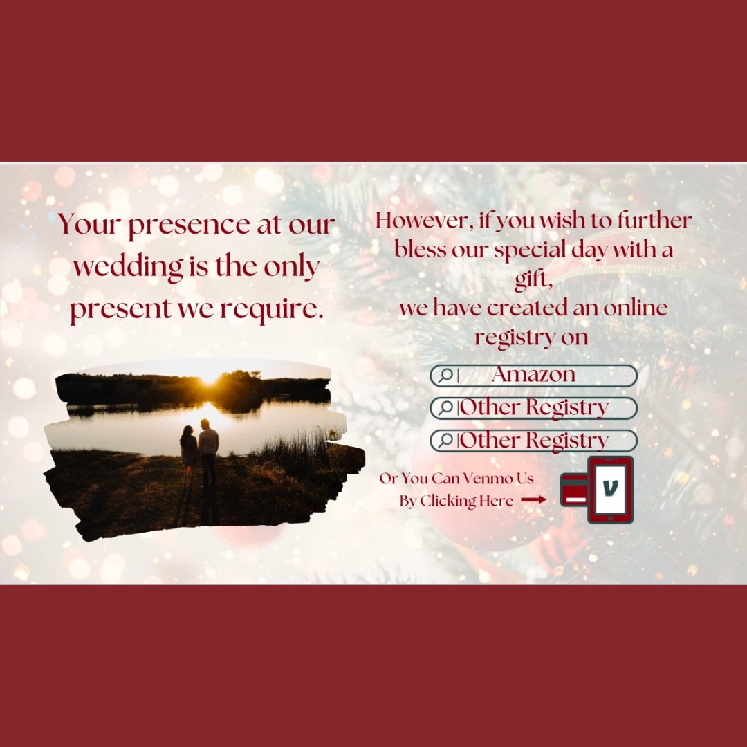 Christmas DIY Wedding Website
