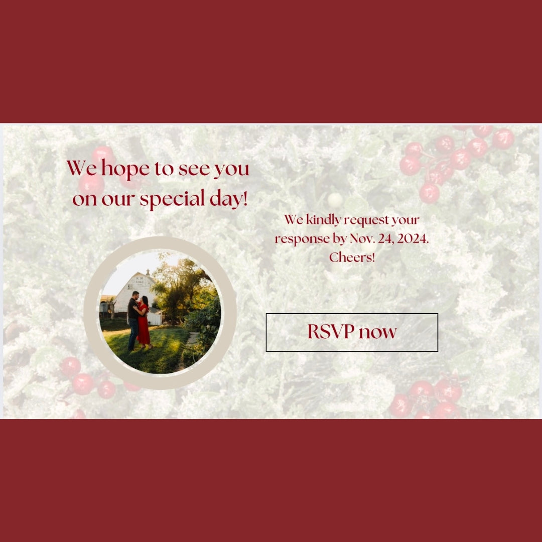 Christmas DIY Wedding Website