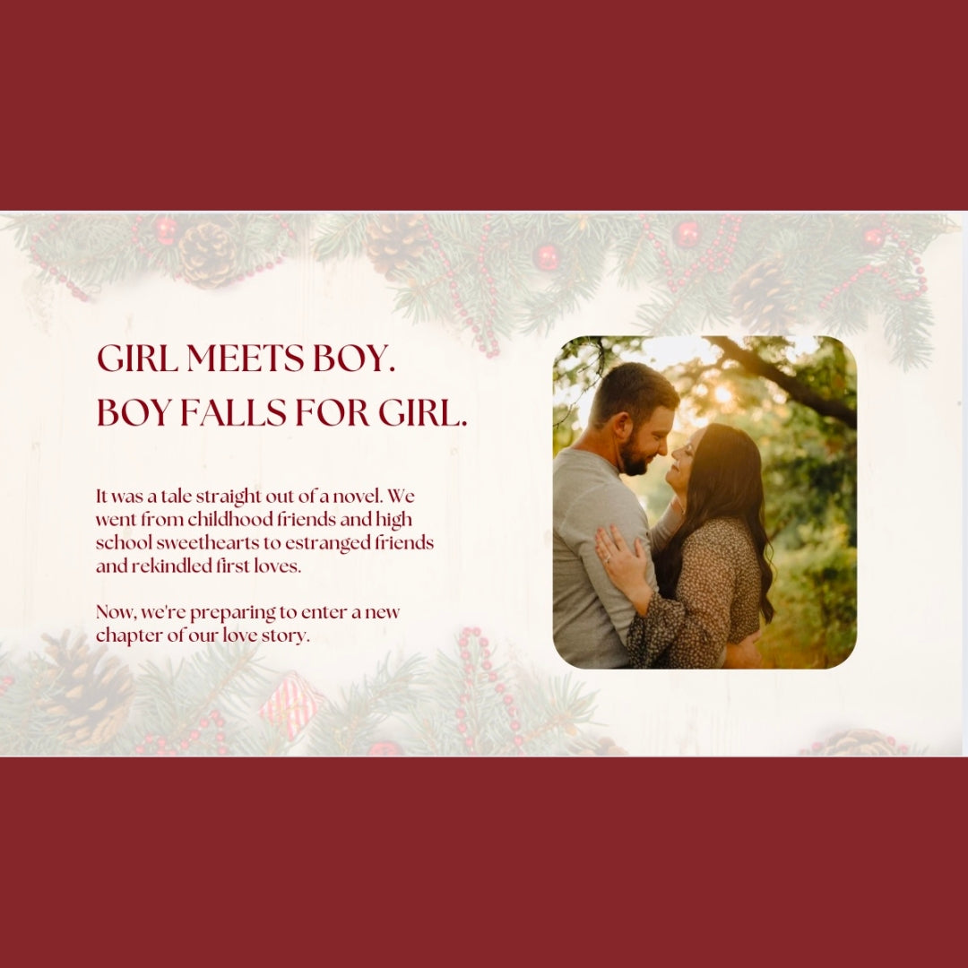Christmas DIY Wedding Website