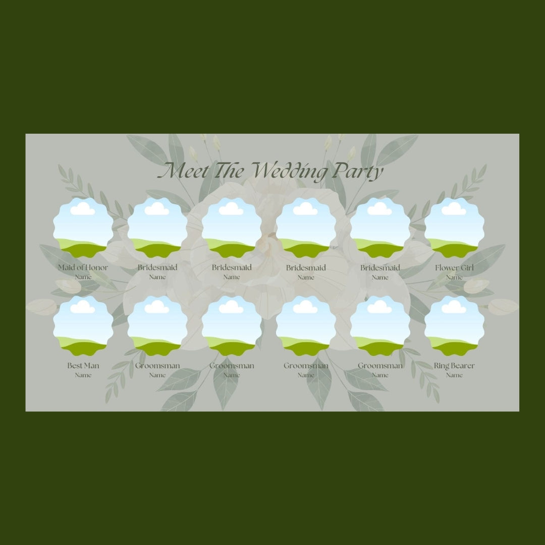 Green Simple DIY Wedding Website