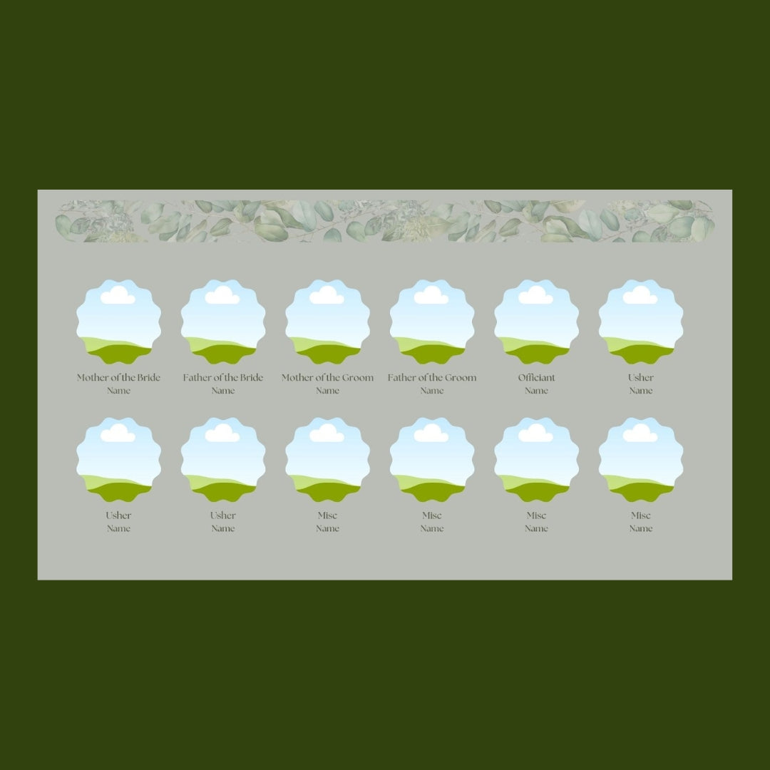 Green Simple DIY Wedding Website