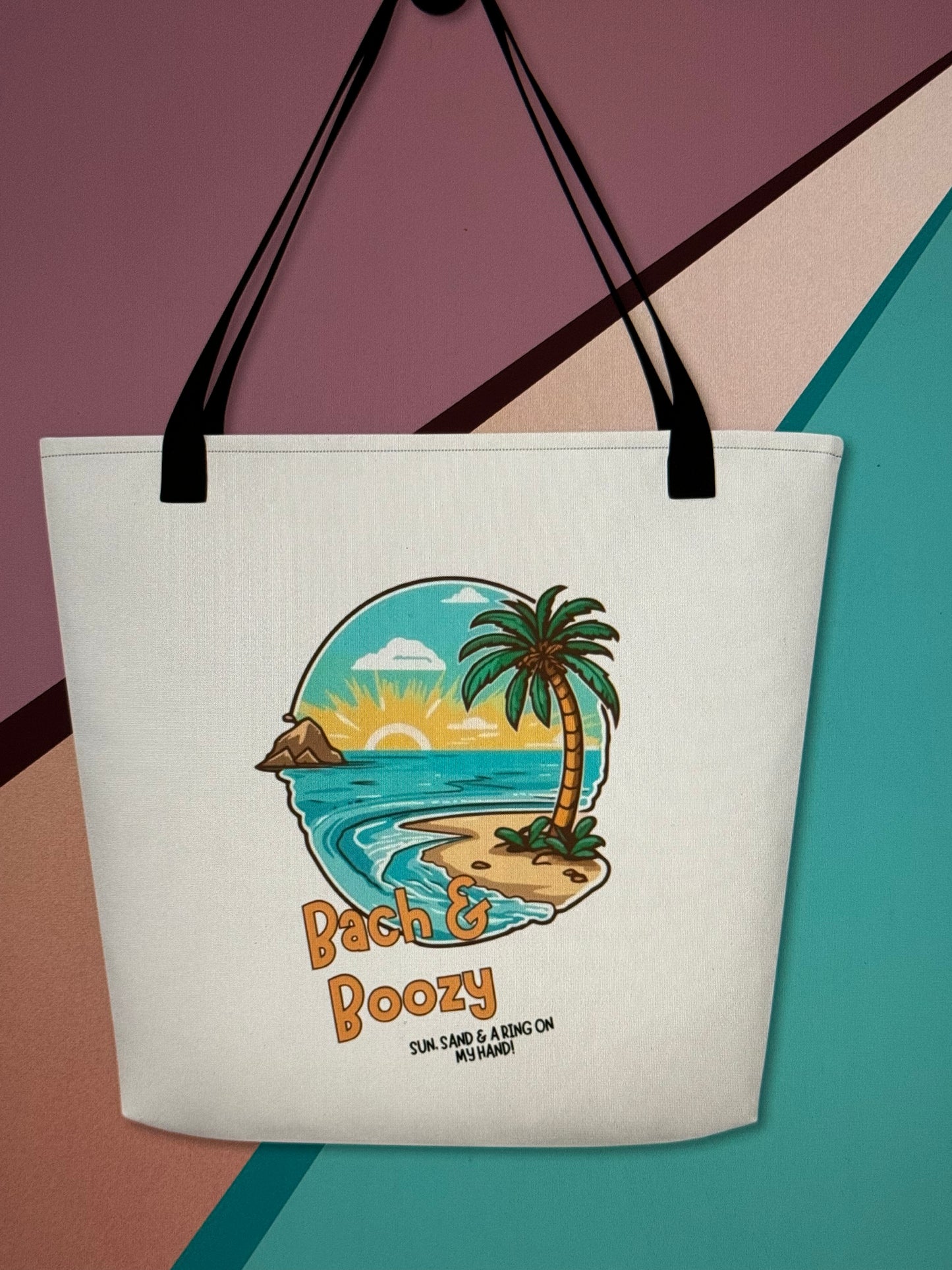 Bach & Boozy Bride Beach Bag