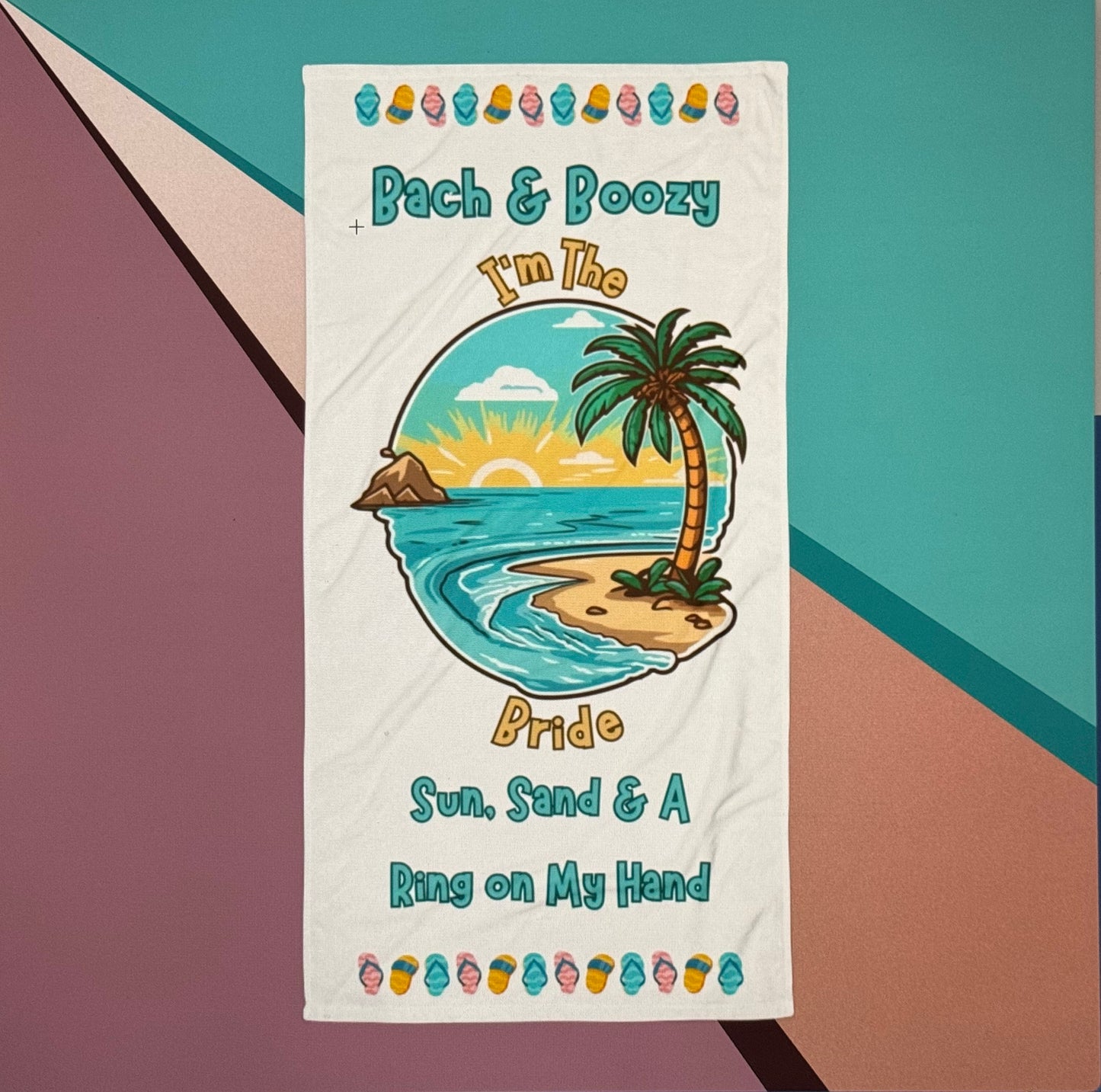 Bach & Boozy Bride Beach Towel