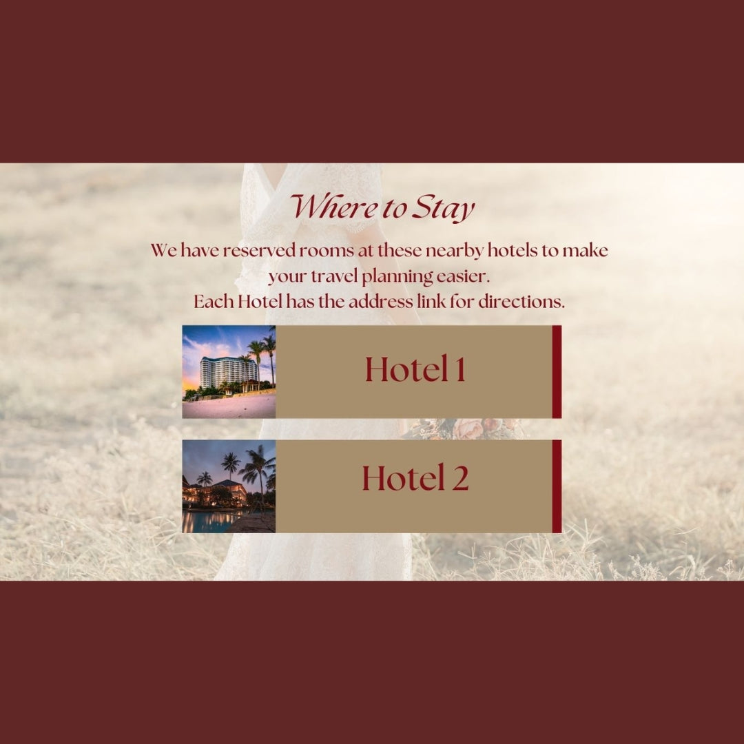 Rustic DIY Wedding Website
