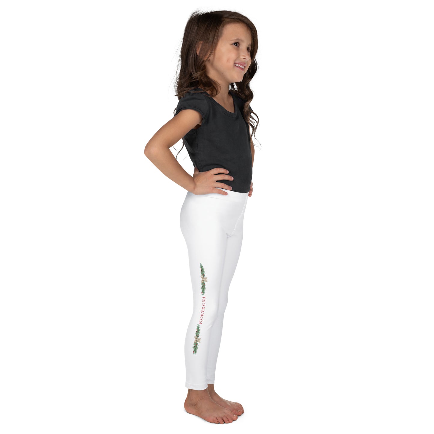 Flower Girl Leggings - Christmas