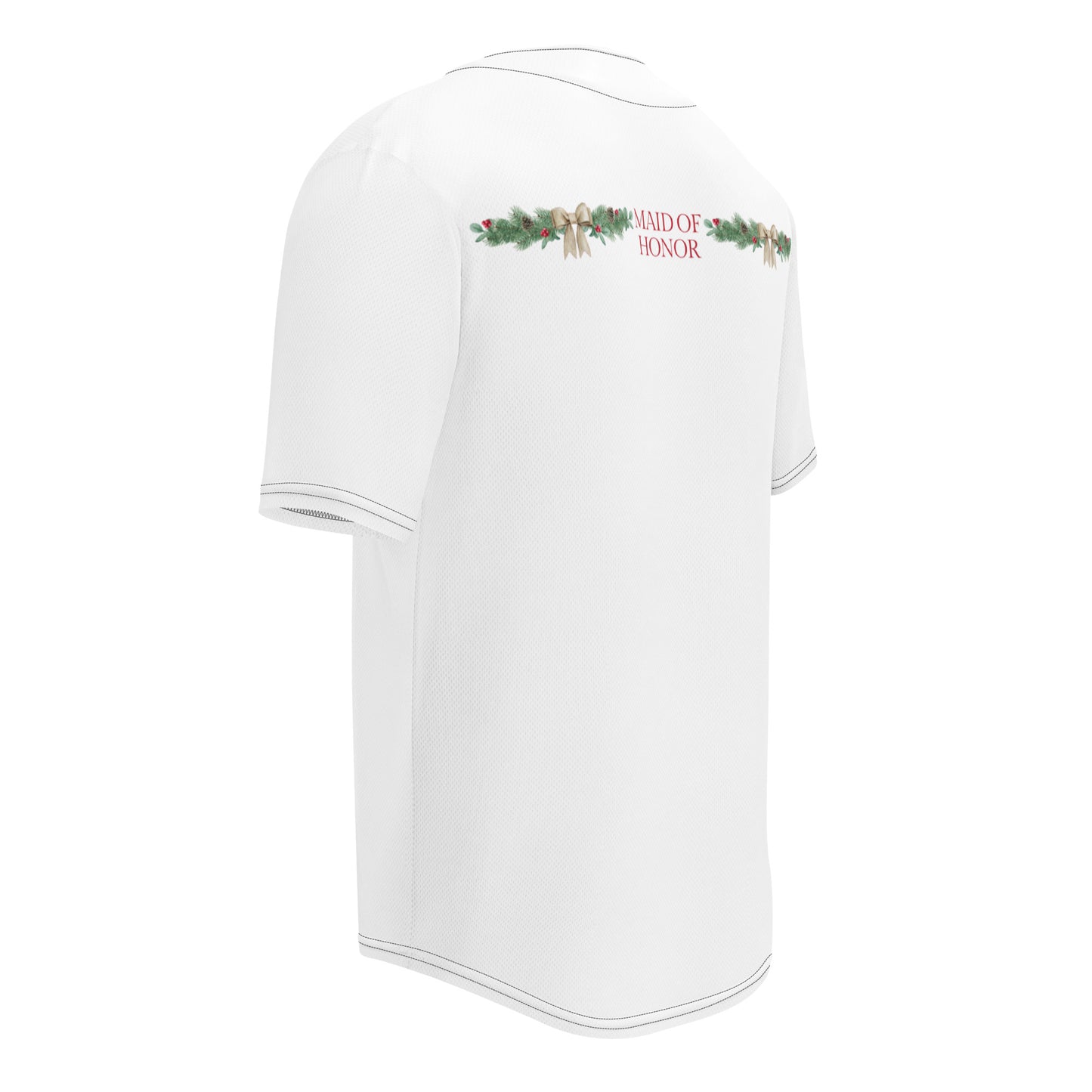 Maid of Honor Baseball Jersey - Christmas