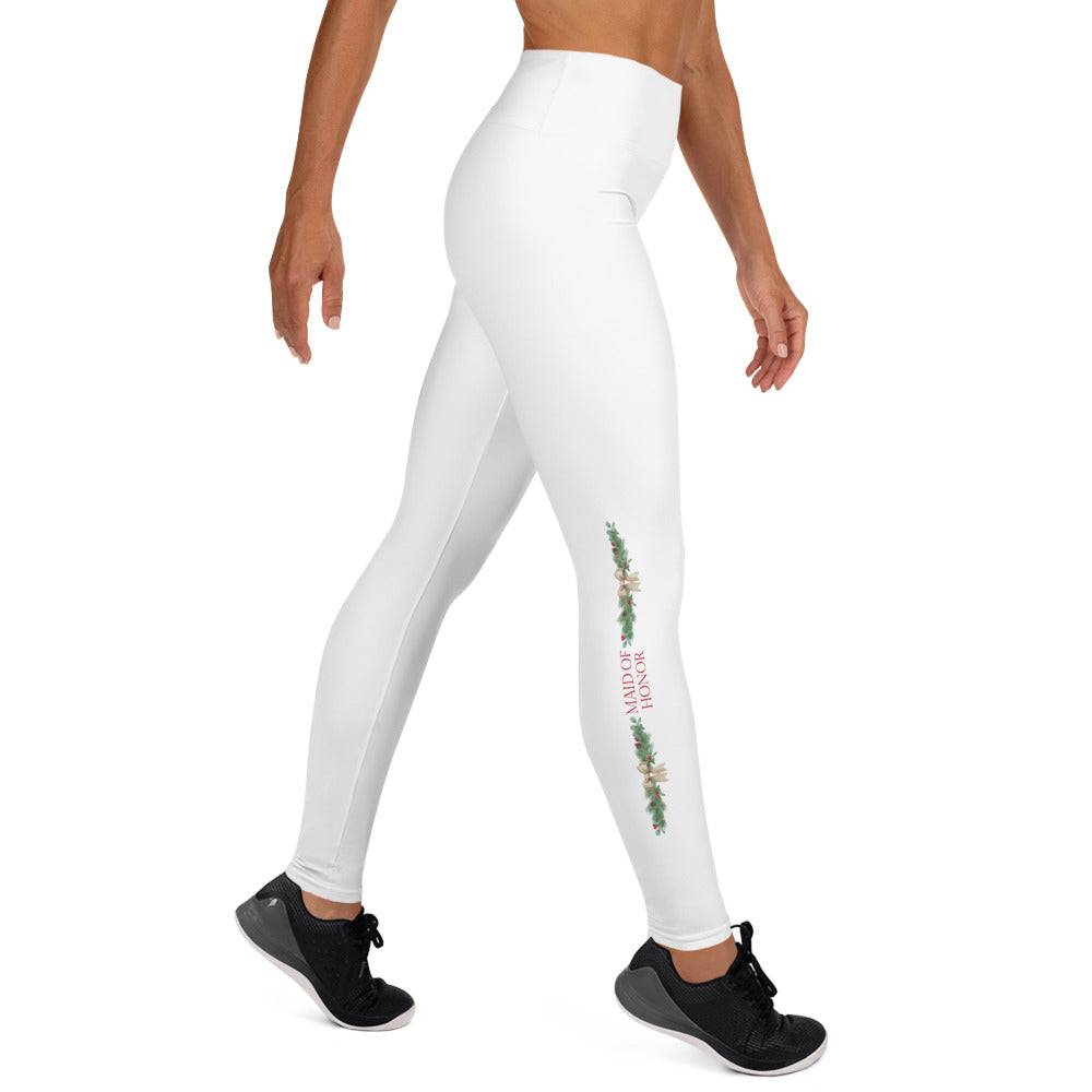 Maid of Honor Leggings - Christmas