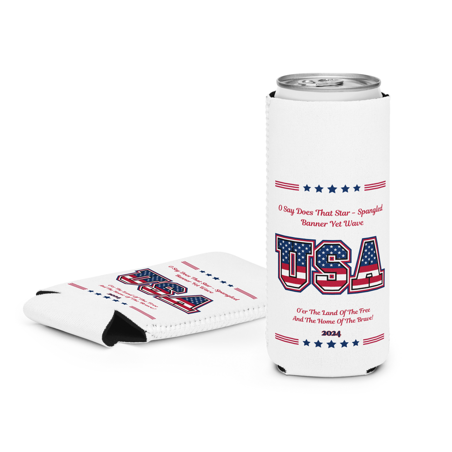 USA Slim Can cooler