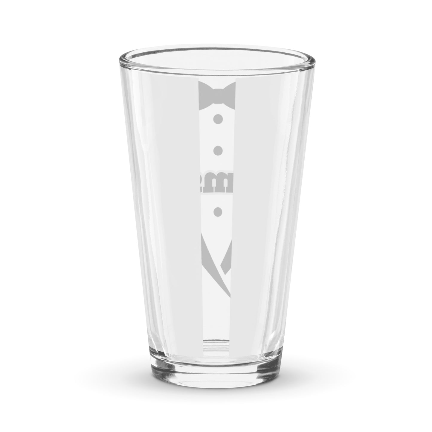 Groomsman Shaker pint glass