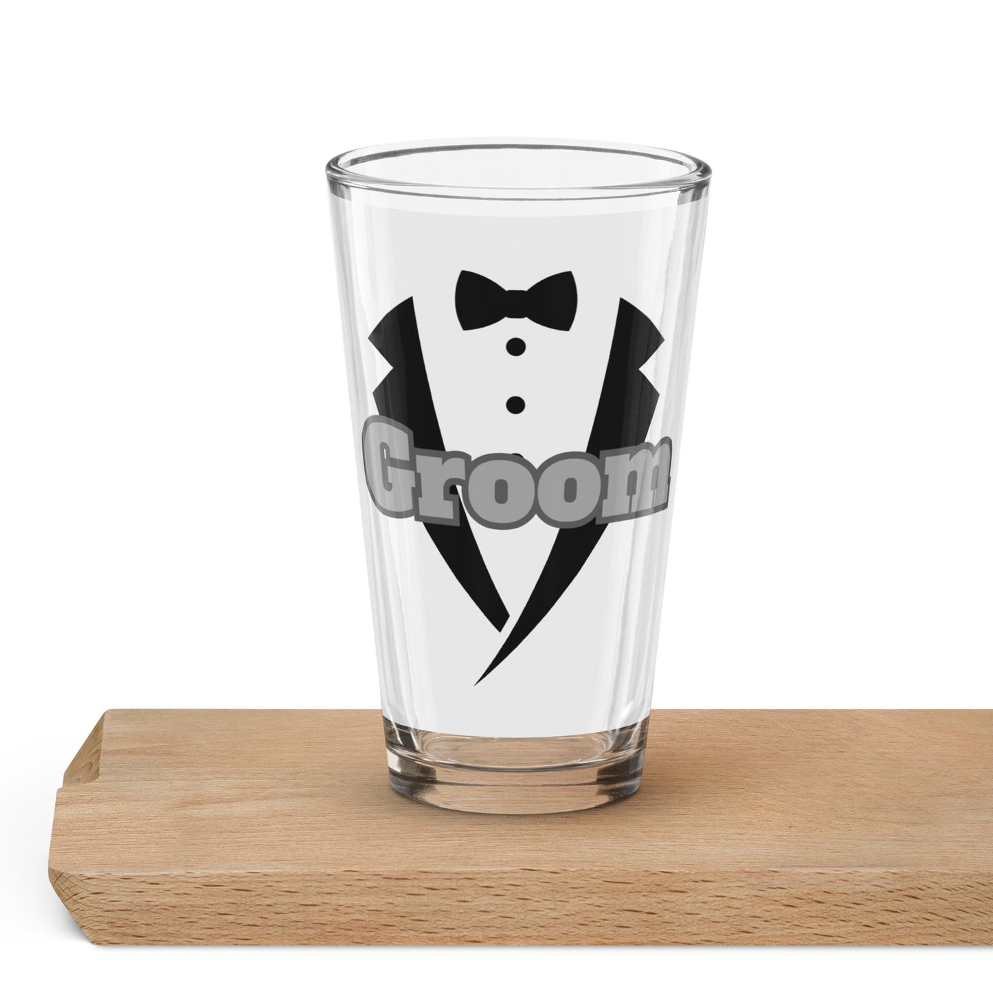 Groom,Groomsmen,Fathers Shaker Pint Glasses