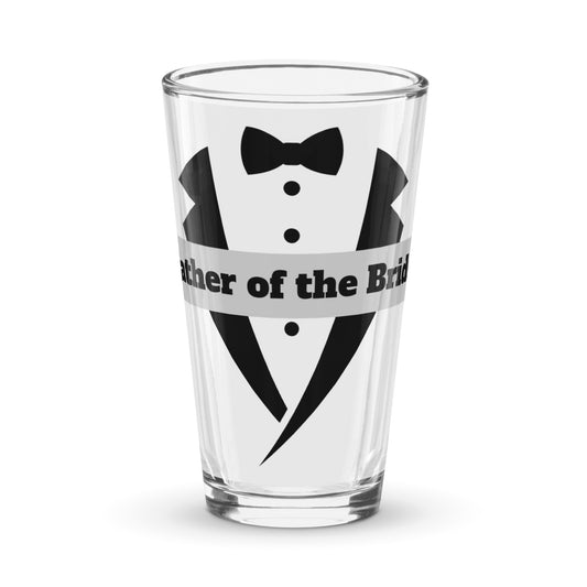 Father of the Bride Shaker pint glass