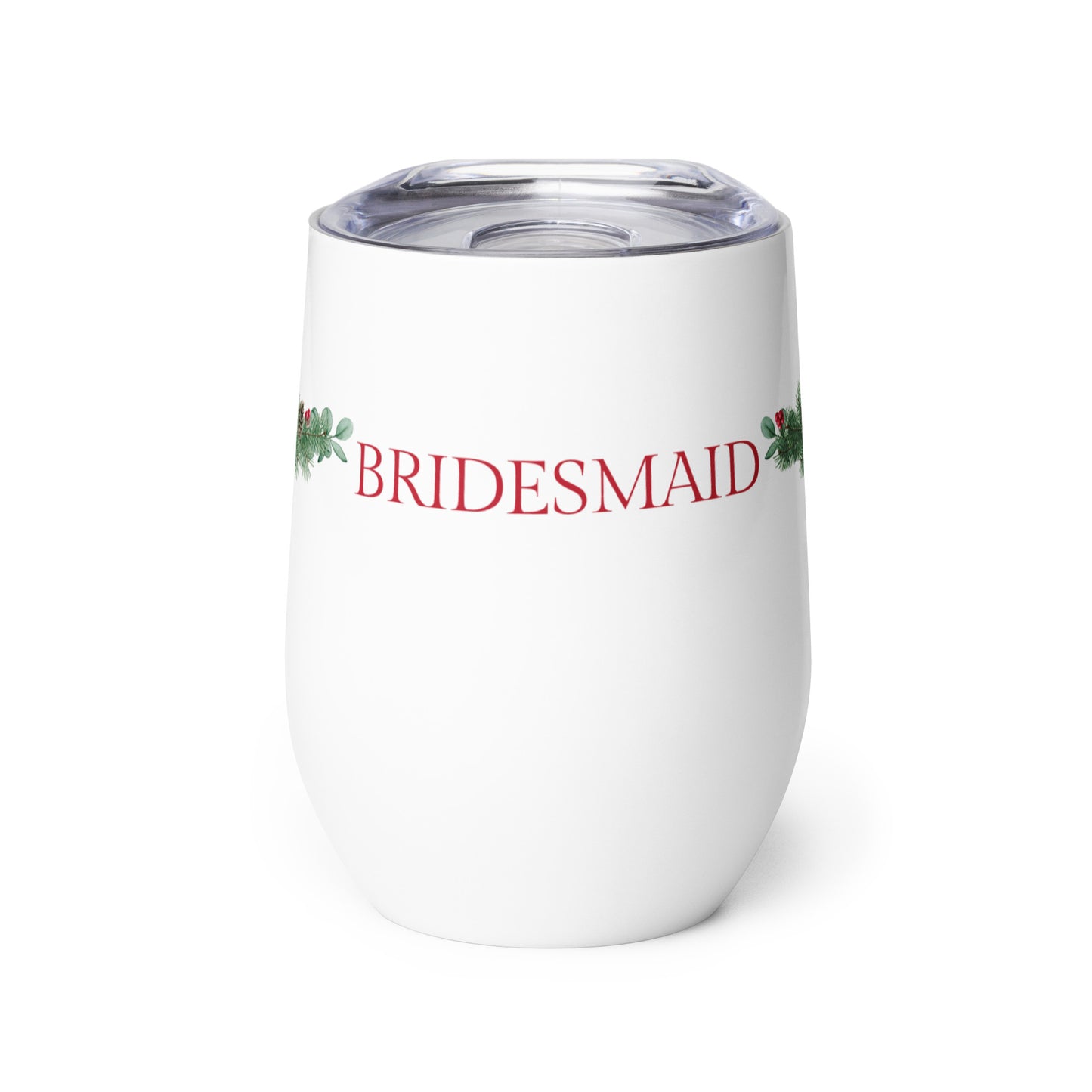 Bridesmaid Wine tumbler - Christmas