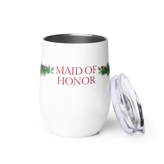 Maid of Honor Wine tumbler - Christmas