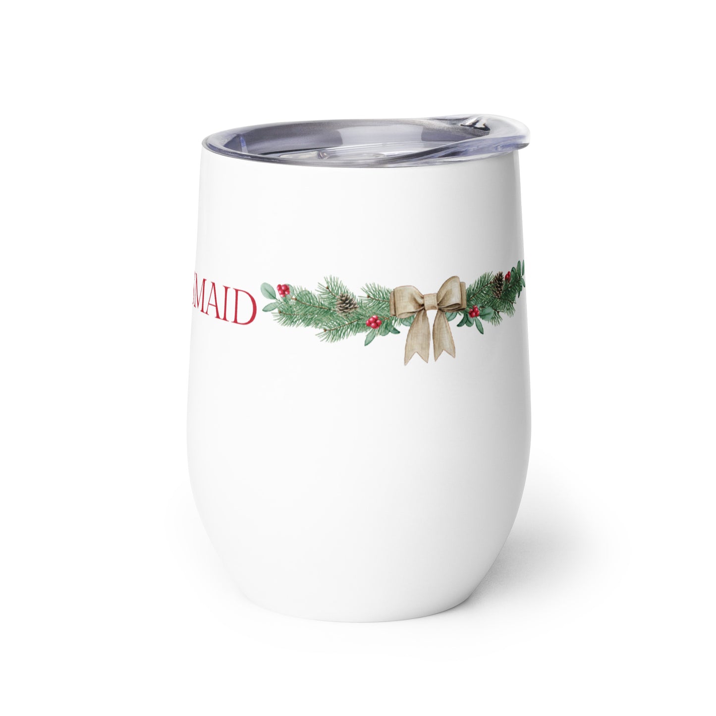 Bridesmaid Wine tumbler - Christmas