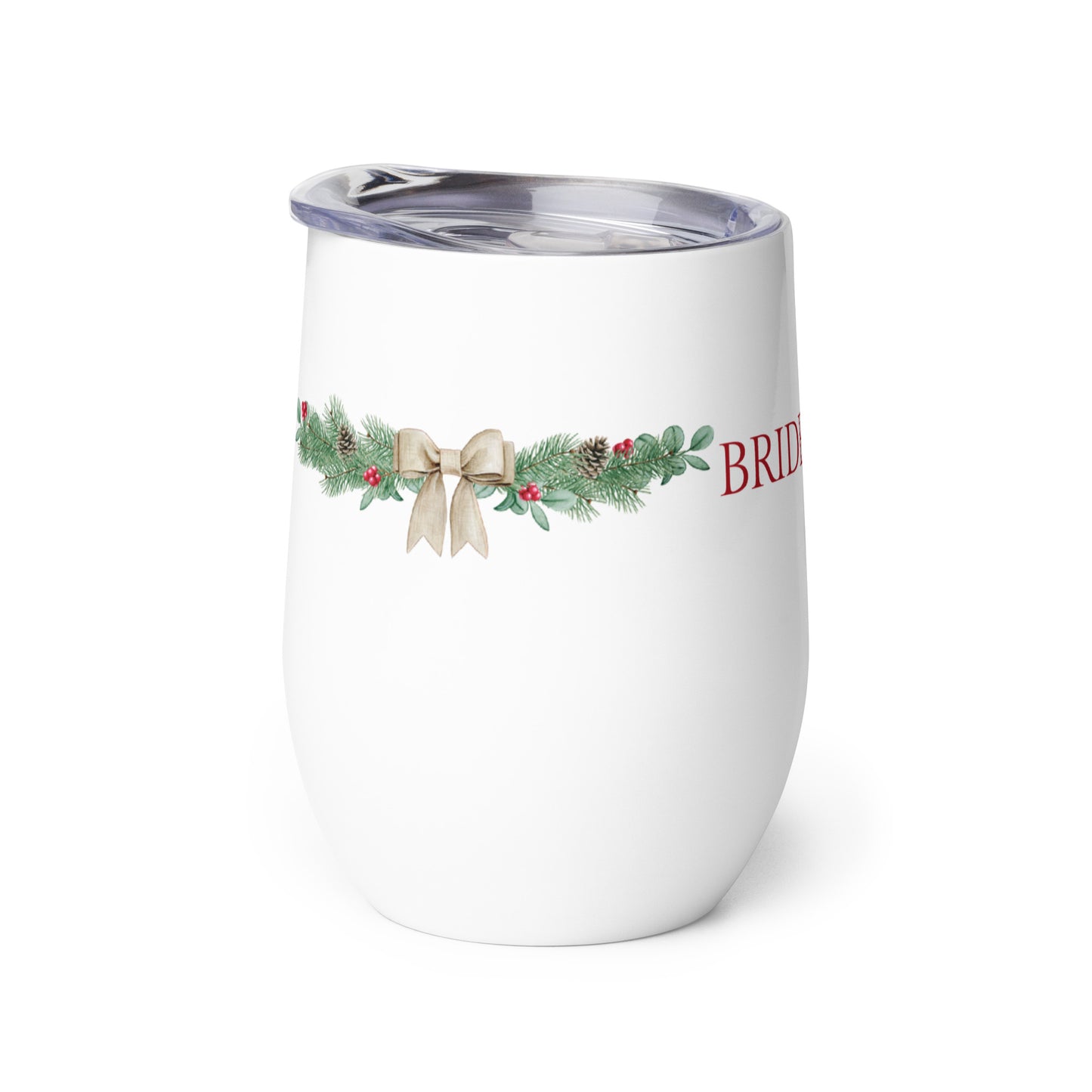 Bridesmaid Wine tumbler - Christmas