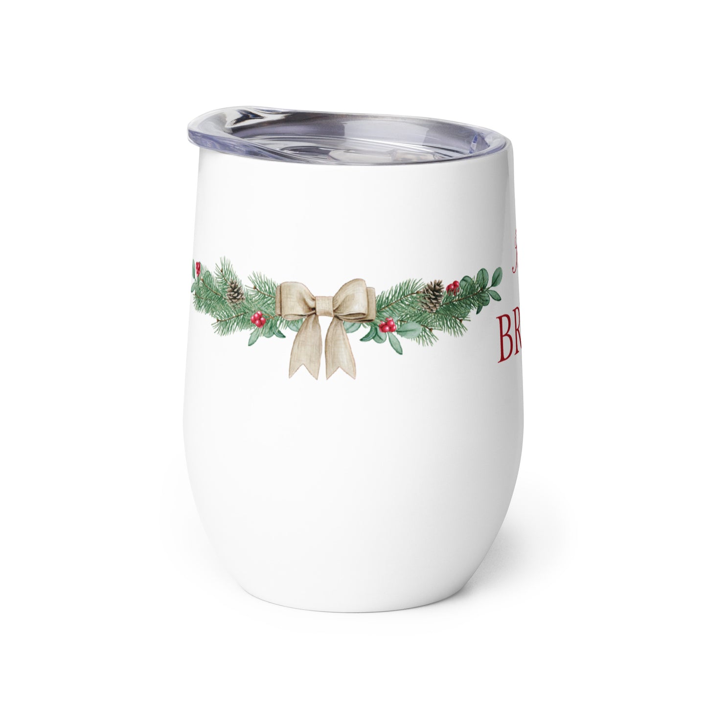 The Bride Wine tumbler - Christmas